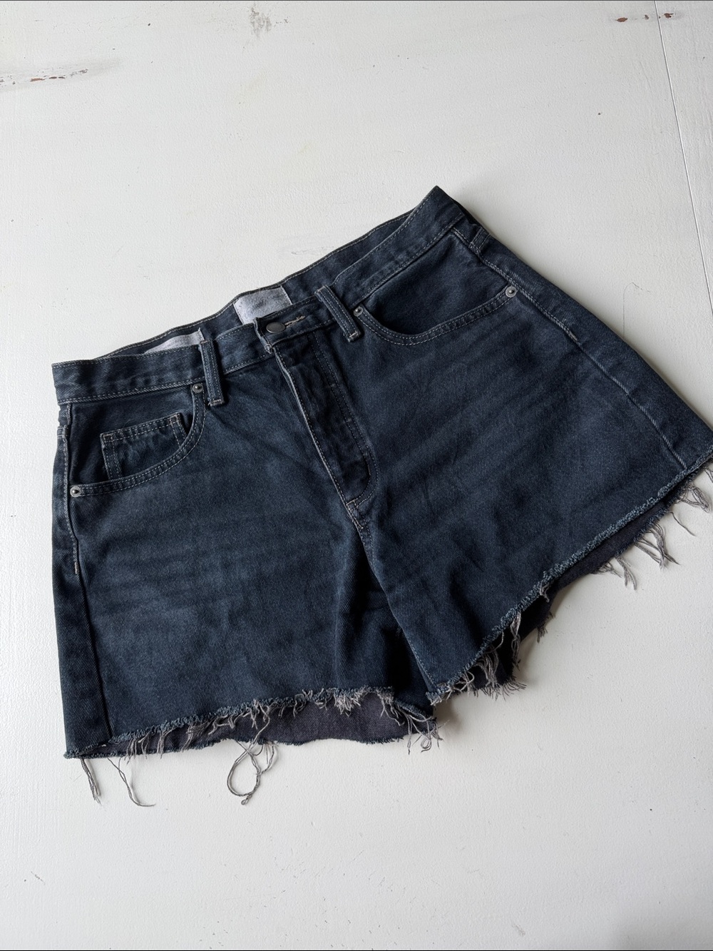 Black Jean shorts
